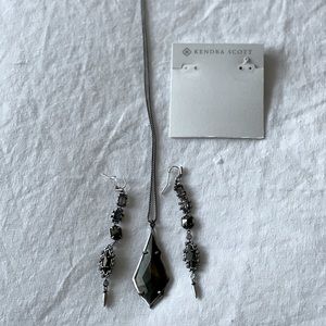 Kendra Scott long necklace and earrings set